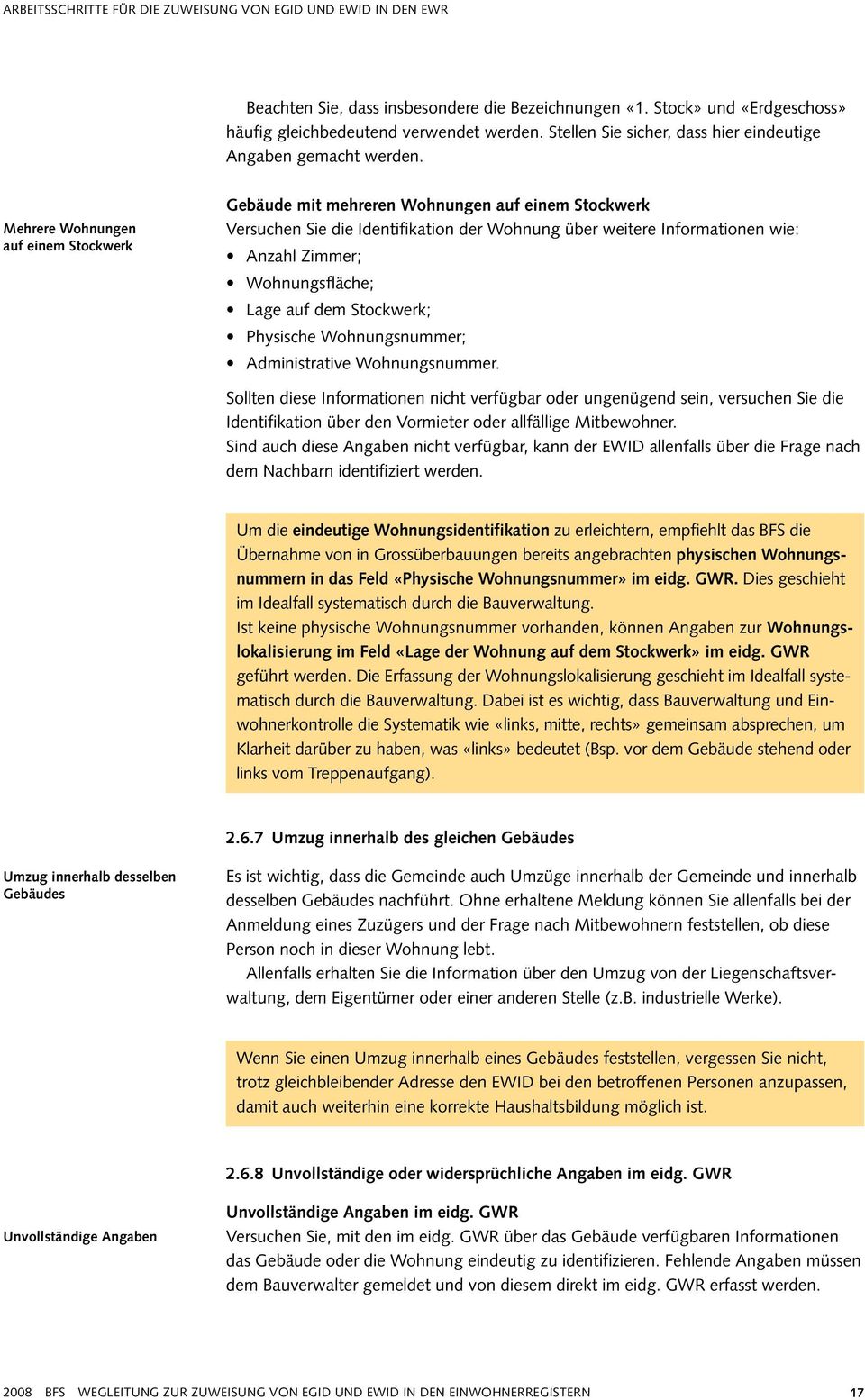 Mehrere Wohnungen auf einem Stockwerk Gebäude mit mehreren Wohnungen auf einem Stockwerk Versuchen Sie die Identifikation der Wohnung über weitere Informationen wie: Anzahl Zimmer; Wohnungsfläche;