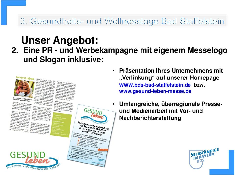 Präsentation Ihres Unternehmens mit Verlinkung auf unserer Homepage www.