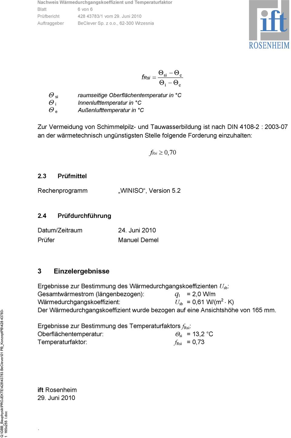 4 Prüfdurchführung Datum/Zeitraum 24.