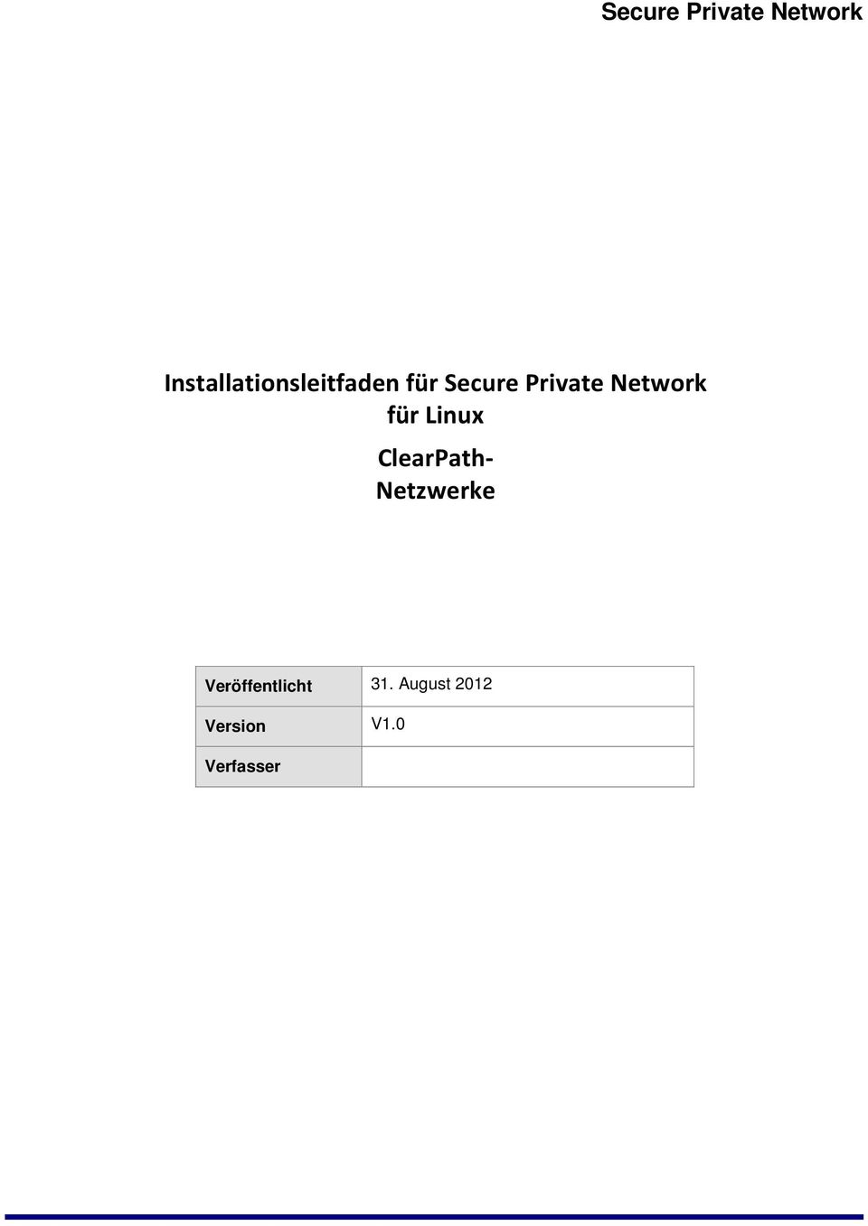 ClearPath- Netzwerke