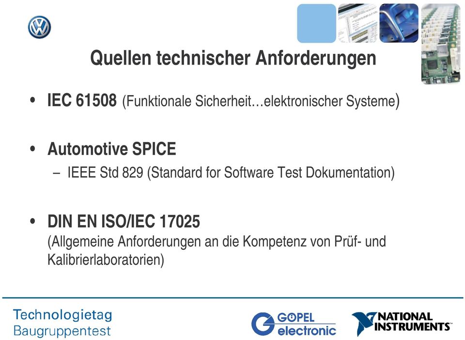(Standard for Software Test Dokumentation) DIN EN ISO/IEC 17025
