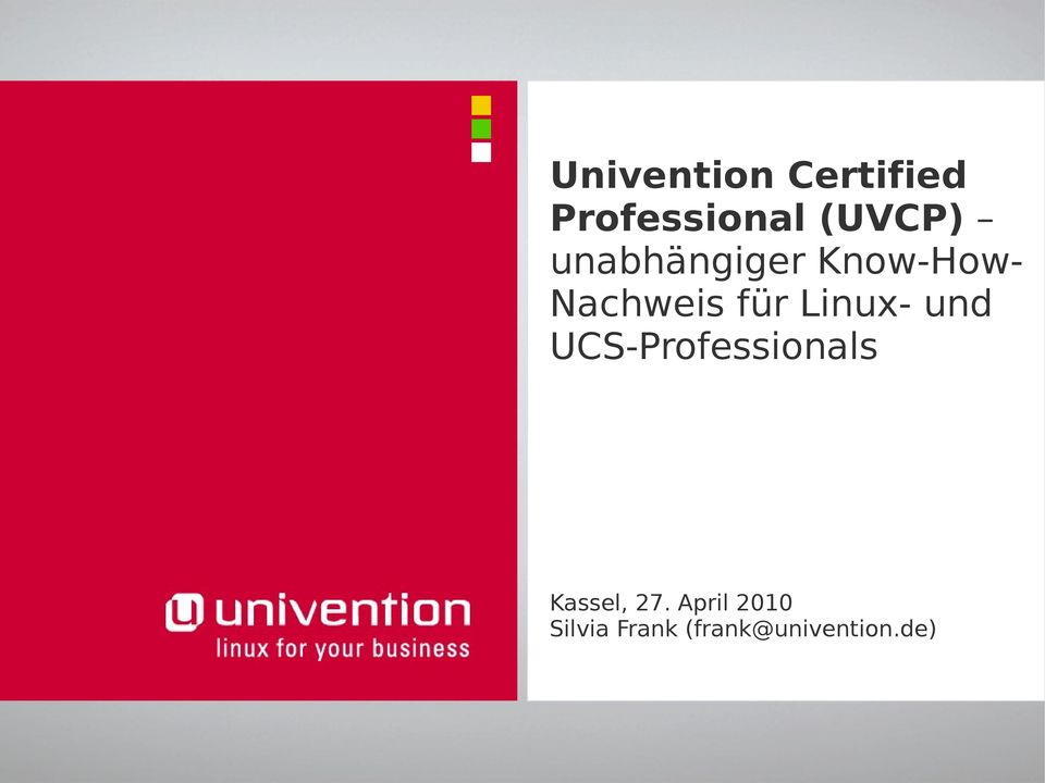 Linux- und UCS-Professionals Kassel, 27.