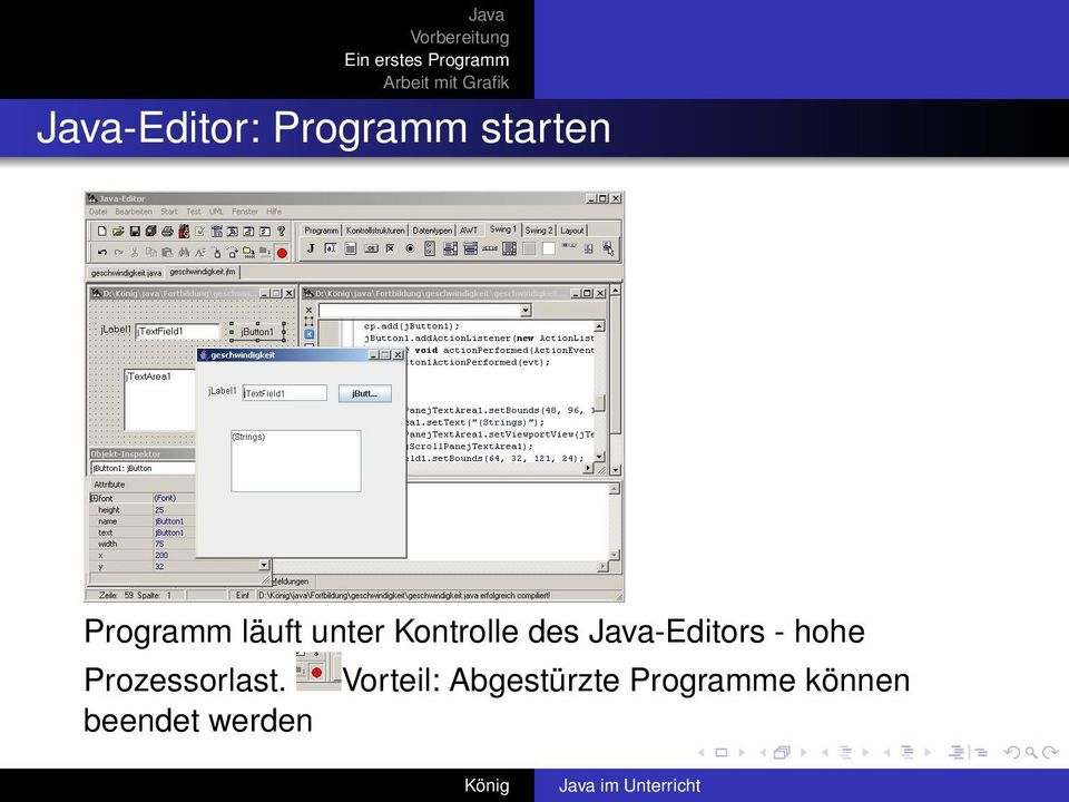 Java-Editors - hohe Prozessorlast.