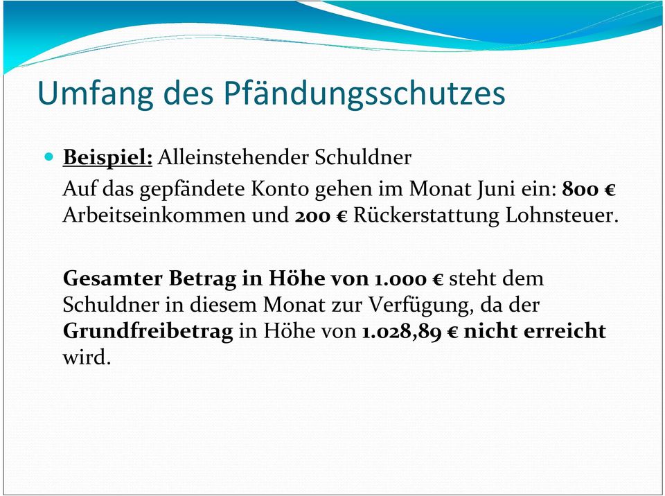 Rückerstattung Lohnsteuer. Gesamter Betrag in Höhe von 1.