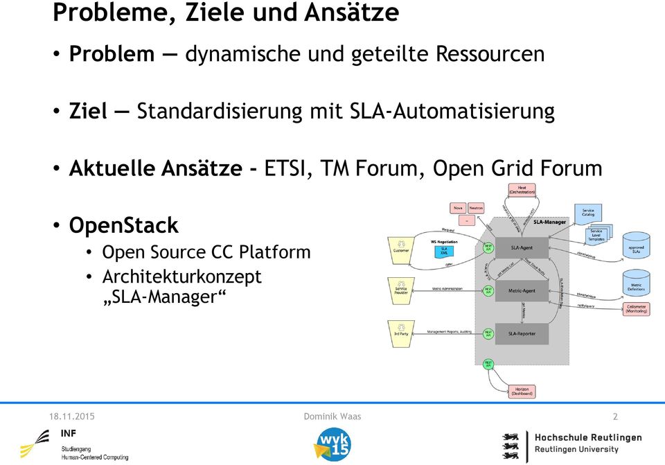 Aktuelle Ansätze - ETSI, TM Forum, Open Grid Forum OpenStack