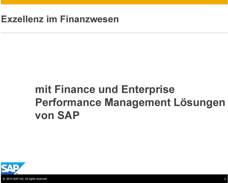 Performance Lösungen von SAP