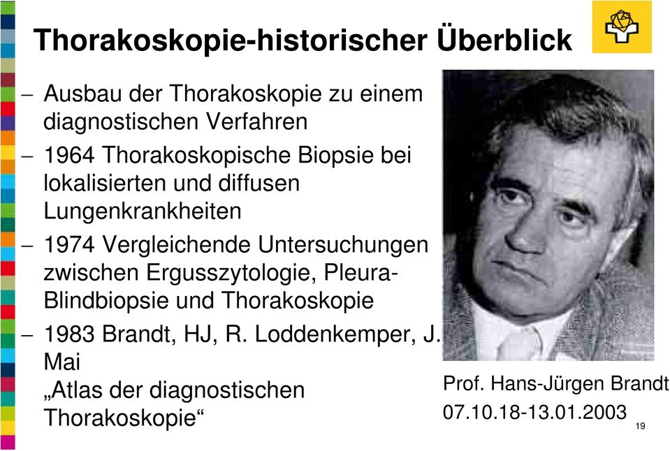 zwischen Ergusszytologie, Pleura- Blindbiopsie und Thorakoskopie 1983 Brandt, HJ, R.