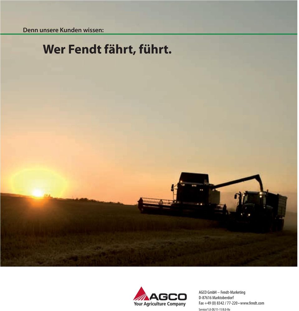 AGCO GmbH Fendt-Marketing D-87616