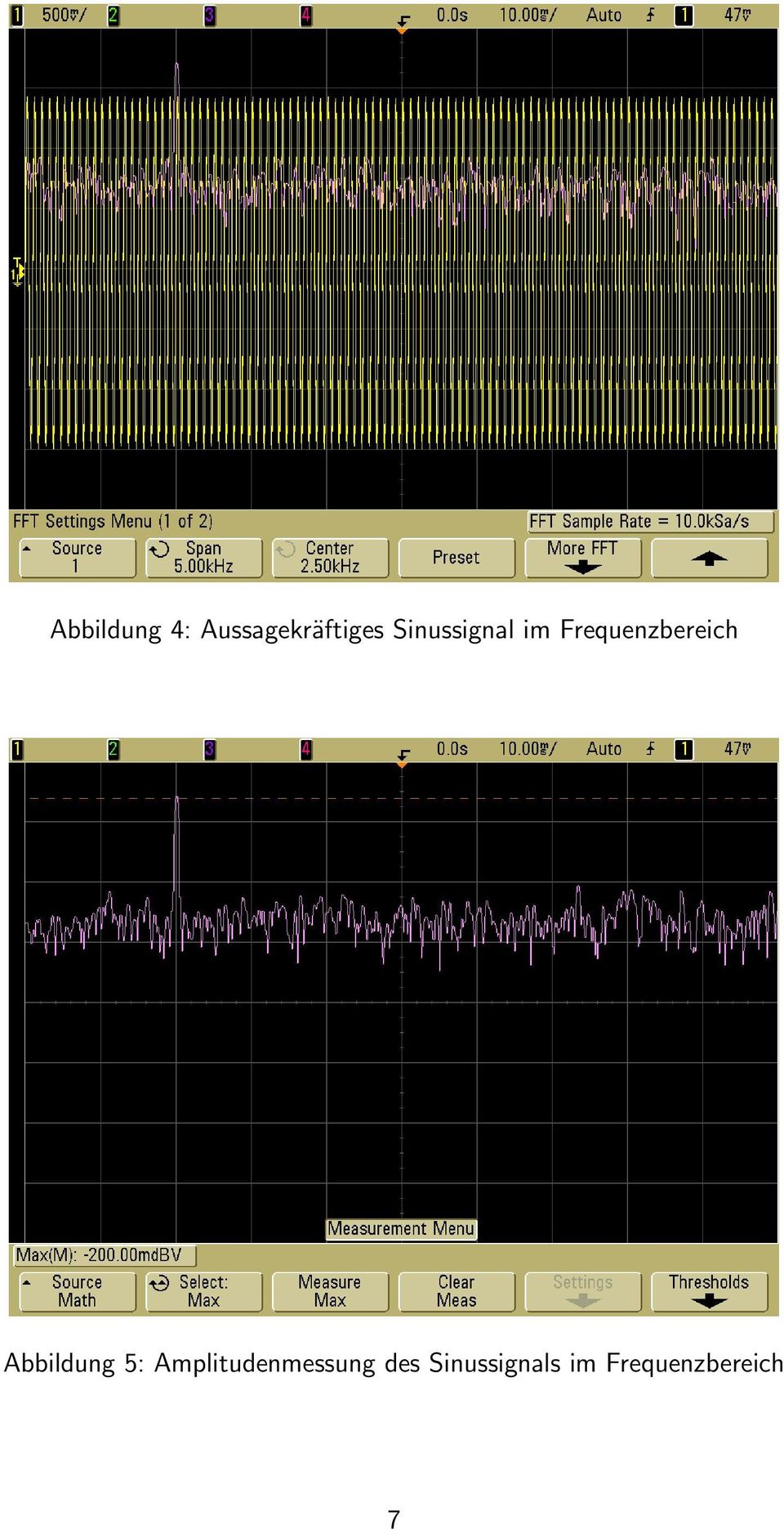 Abbildung 5: Amplitudenmessung