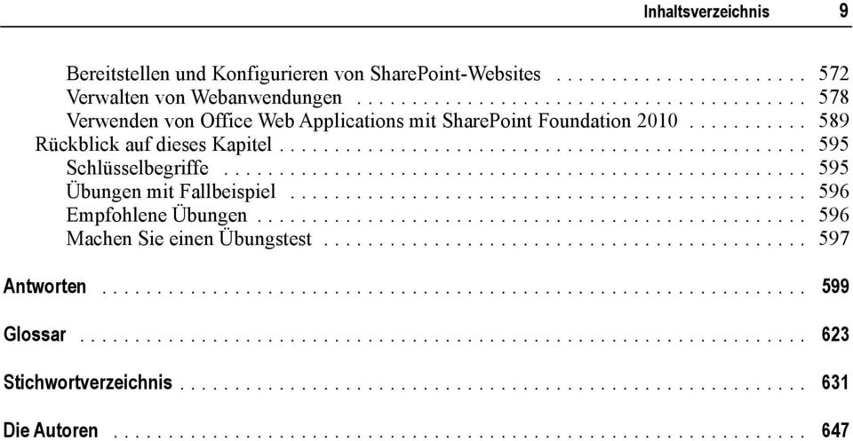 .. 578 Verwenden von Office Web Applications mit SharePoint Foundation 2010.