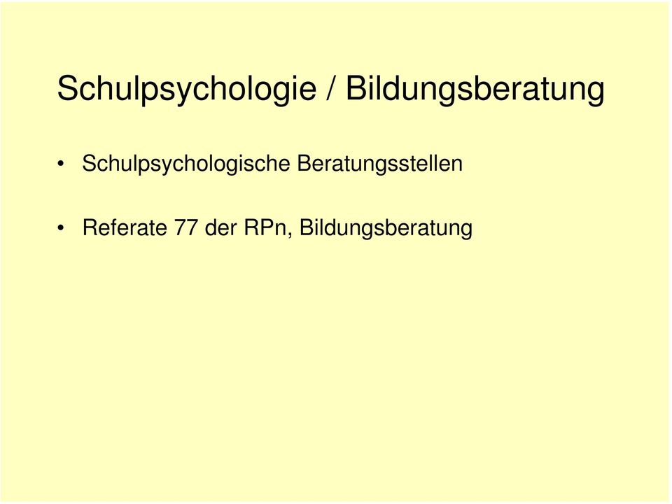 Schulpsychologische