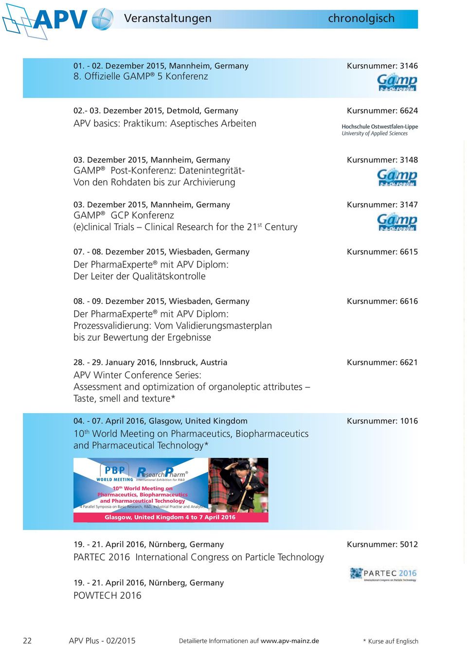 Dezember 2015, Mannheim, Germany Kursnummer: 3148 GAMP Post-Konferenz: Datenintegrität- Von den Rohdaten bis zur Archivierung 03.