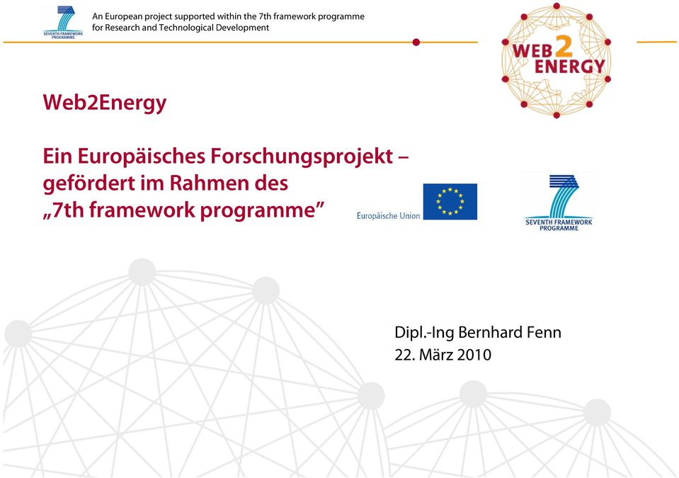 Web2Energy Ein Europäisches Forschungsprojekt gefördert im