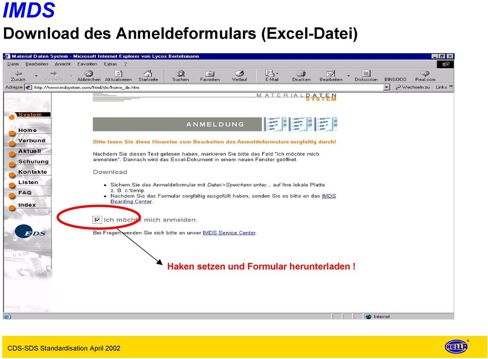 (Excel-Datei) Haken