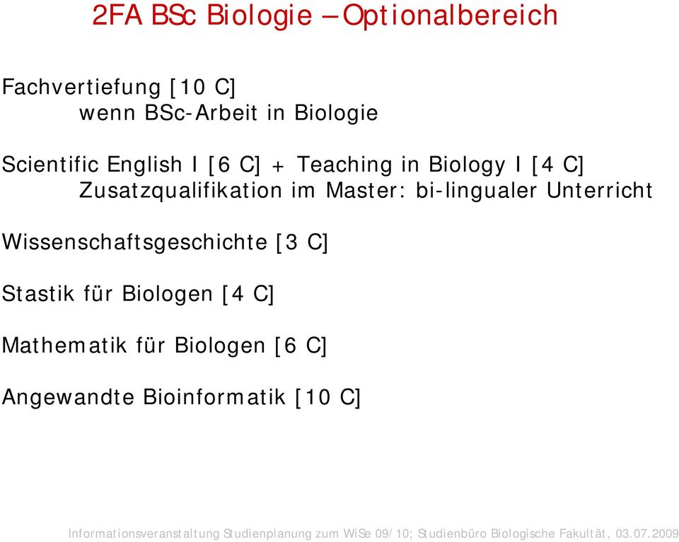 Zusatzqualifikation im Master: bi-lingualer Unterricht Wissenschaftsgeschichte