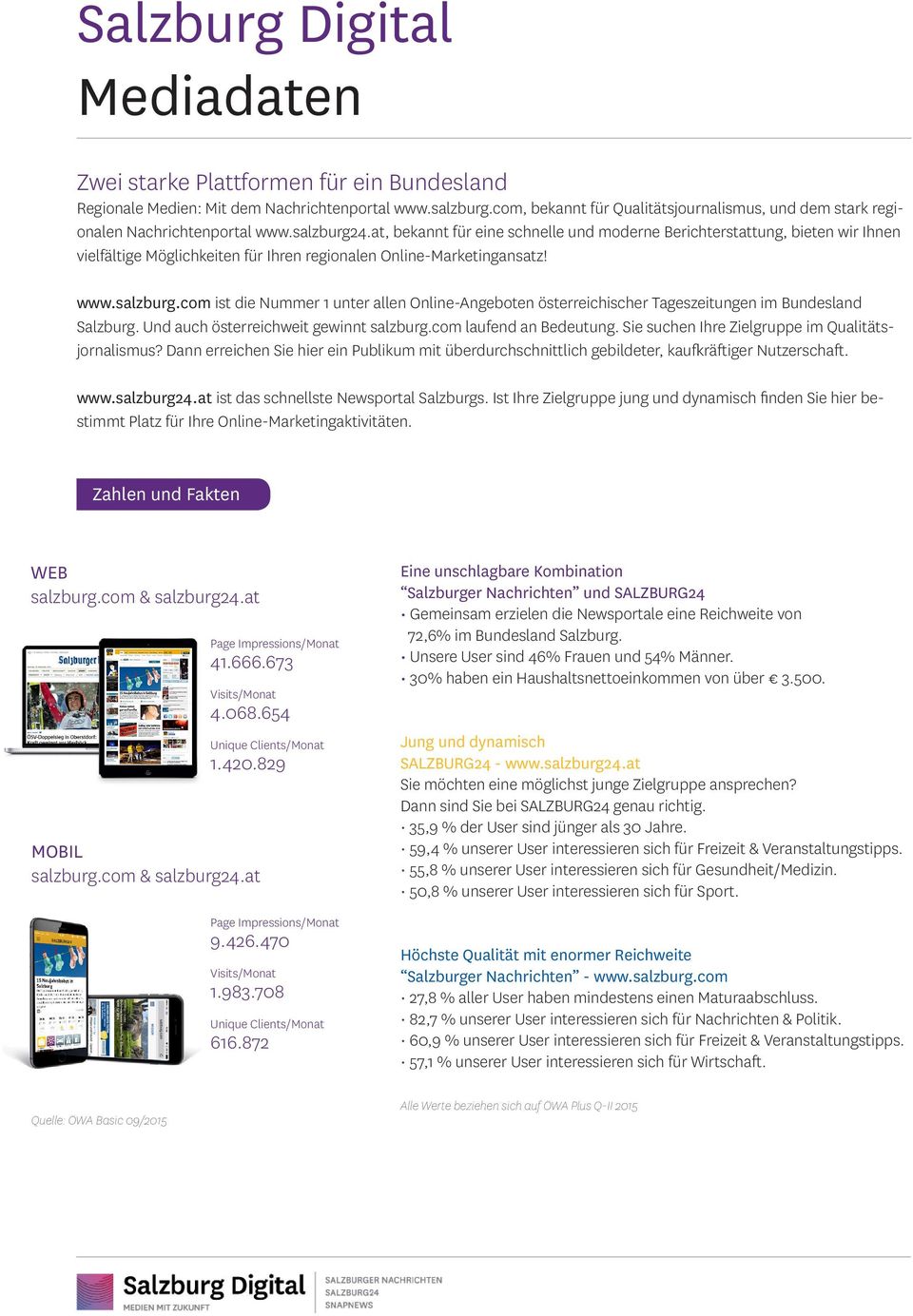 Und auch österreichweit gewinnt salzburg.com laufend an Bedeutung. Sie suchen Ihre Zielgruppe im Qualitätsjornalismus?