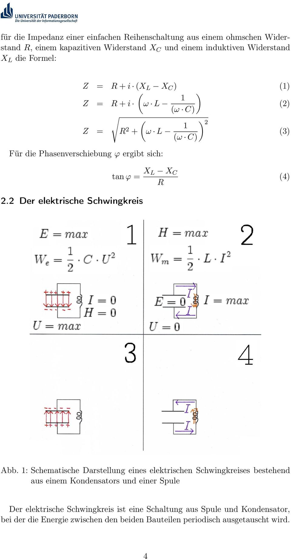 (4) 2.2 Der elektrische Schwingkreis Abb.