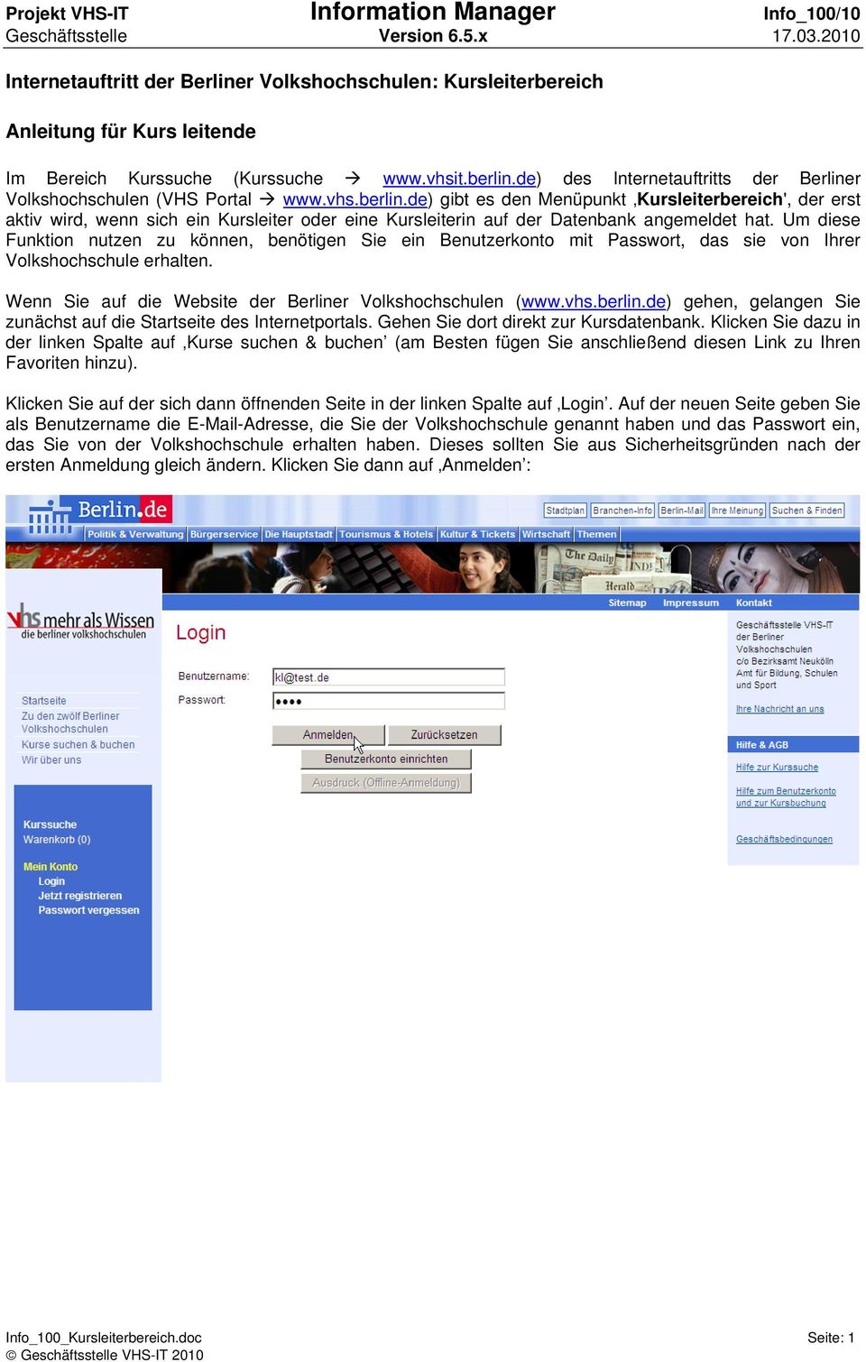 de) des Internetauftritts der Berliner Volkshochschulen (VHS Portal www.vhs.berlin.