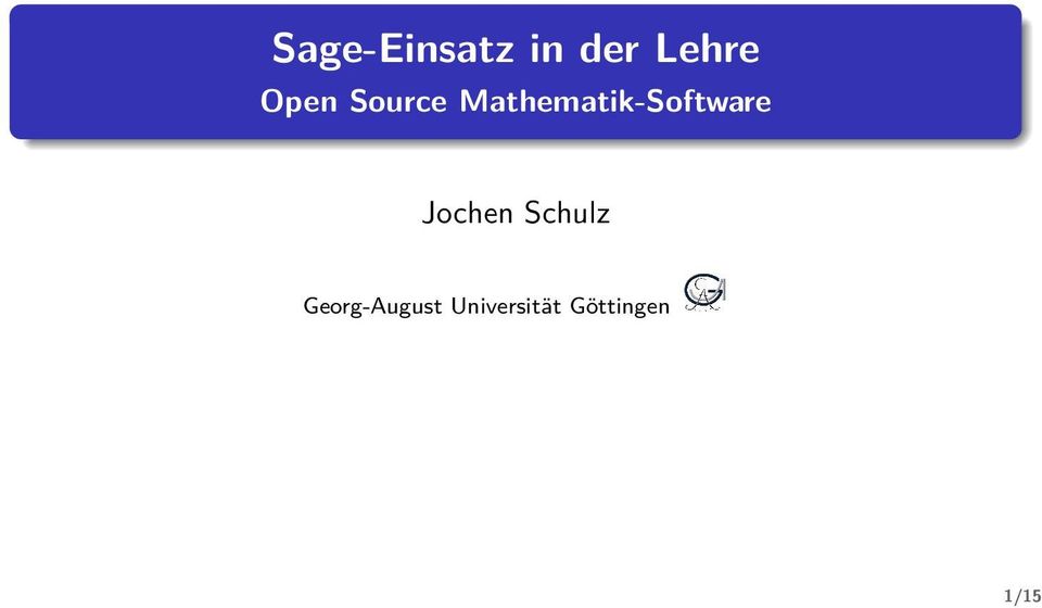 Mathematik-Software Jochen