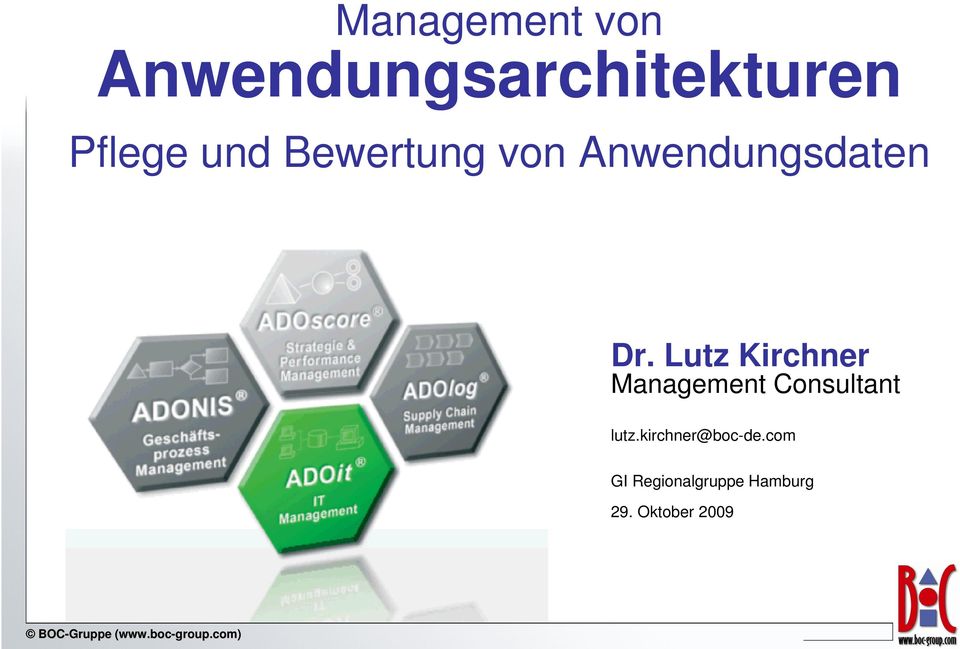 Lutz Kirchner Management Consultant lutz.