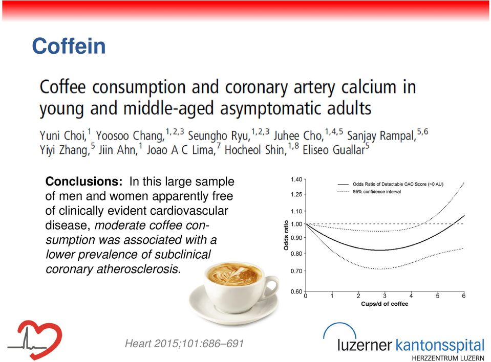 moderate coffee consumption was associated with a lower