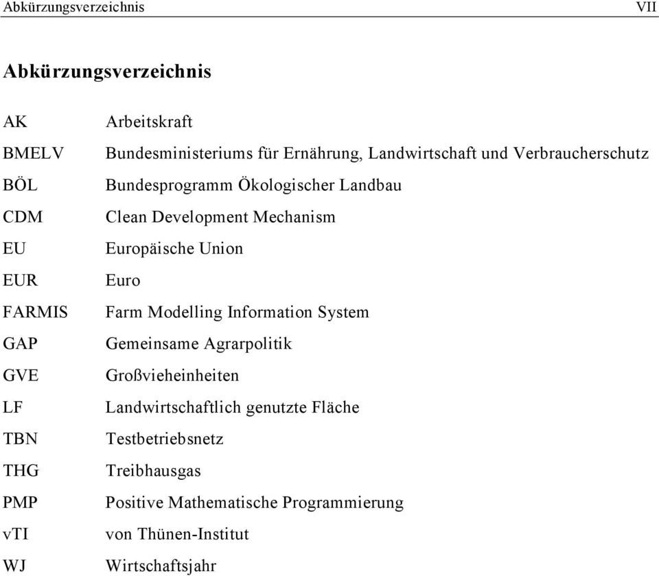 Development Mechanism Europäische Union Euro Farm Modelling Information System Gemeinsame Agrarpolitik Großvieheinheiten