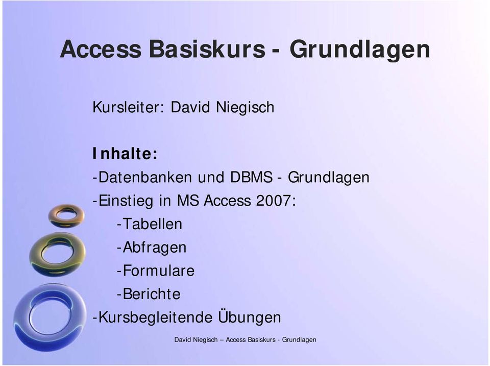 -Einstieg in MS Access 2007: -Tabellen
