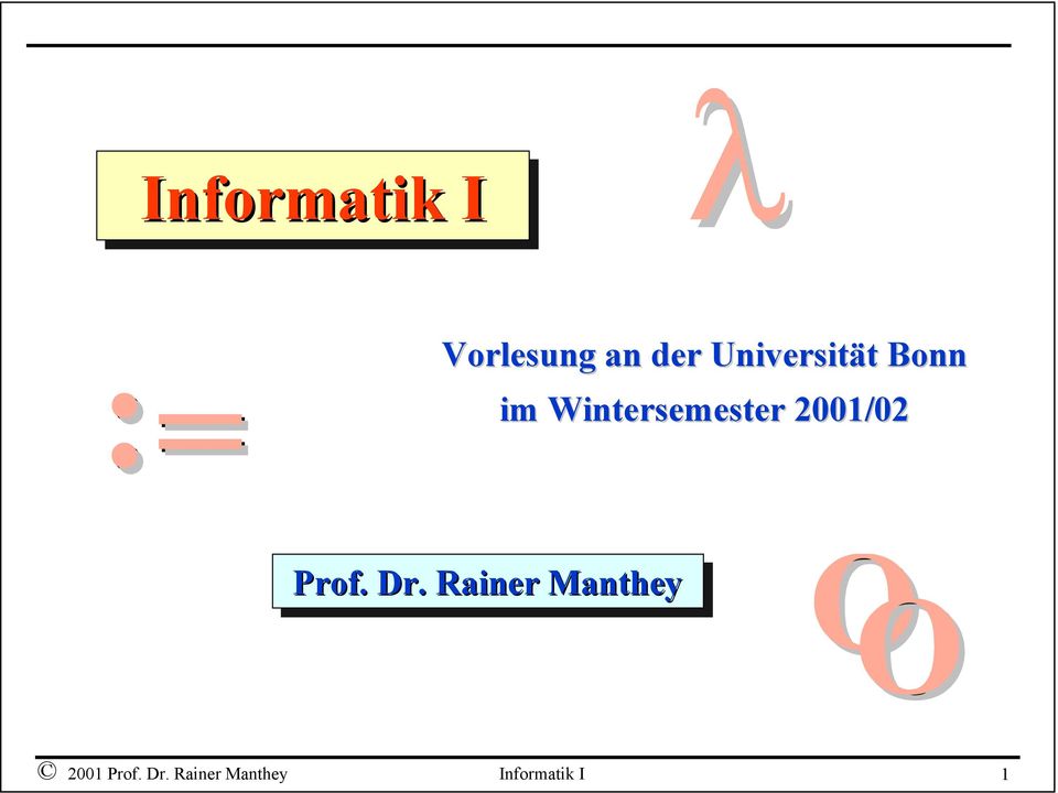 2001/02 Prof. Dr.