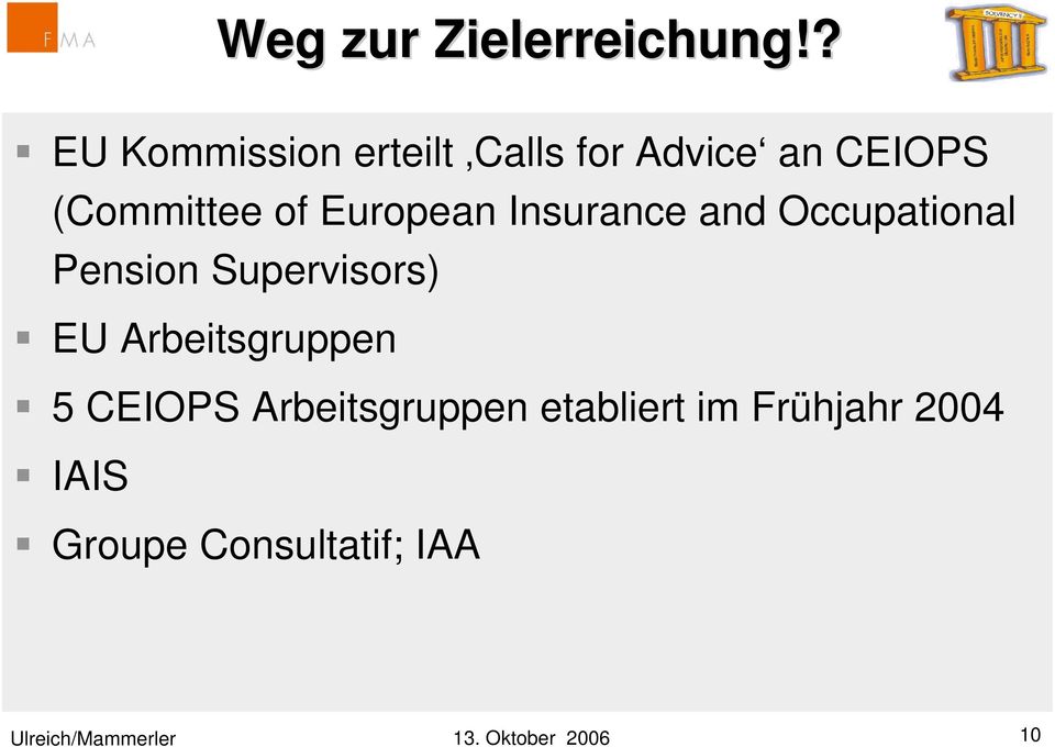European Insurance and Occupational Pension Supervisors) EU