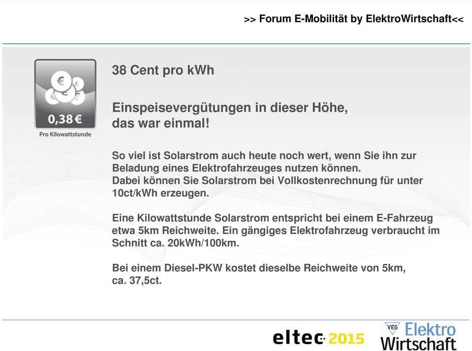 Dabei können Sie Solarstrom bei Vollkostenrechnung für unter 10ct/kWh erzeugen.