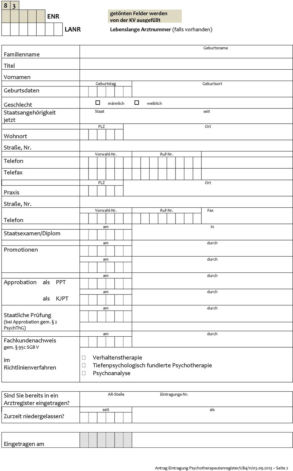 2 PsychThG) Fachkundenachweis gem.