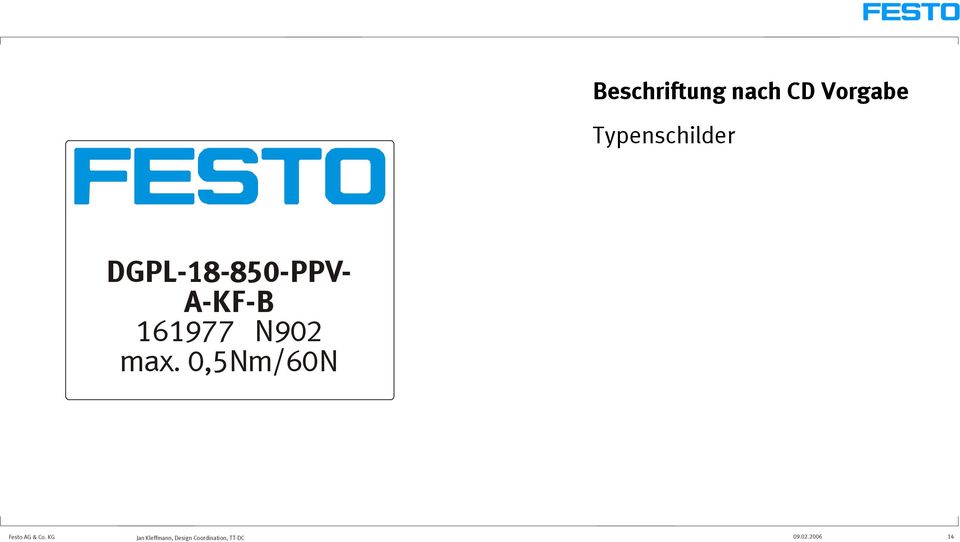 161977 N902 max. 0,5Nm/60N Festo AG & Co.