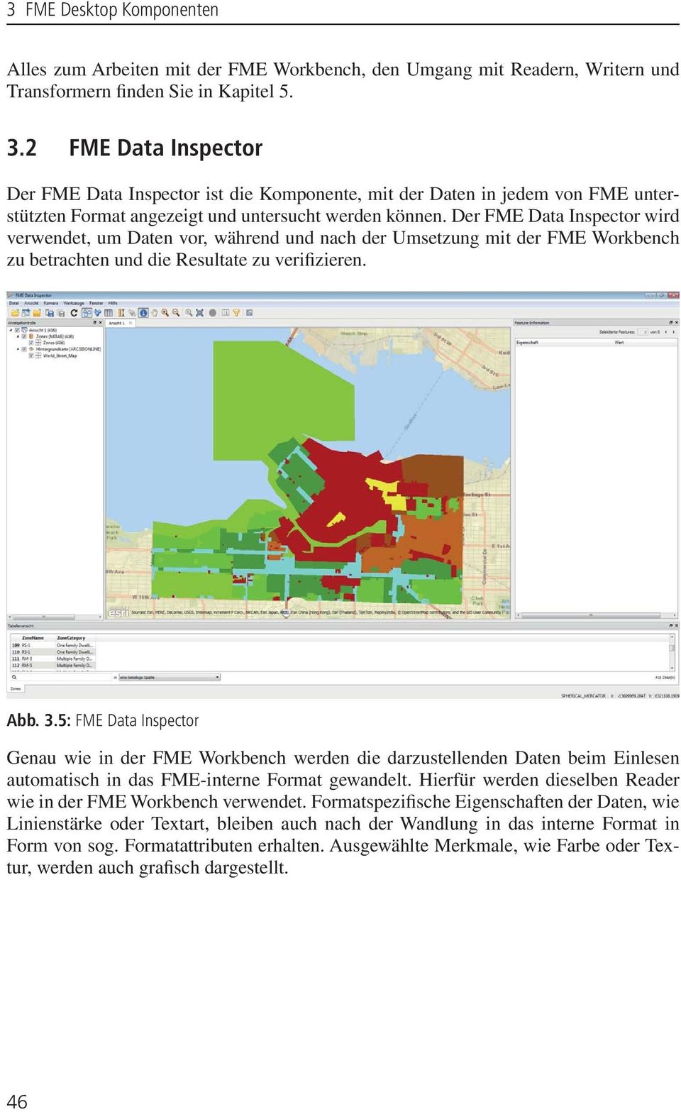 Der Data Inspector wird verwendet, um Daten vor, während und nach der Umsetzung mit der Workbench zu betrachten und die Resultate zu verifizieren. Abb. 3.