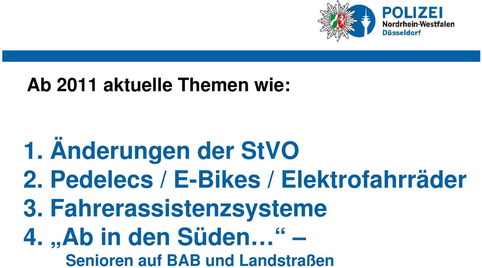 Pedelecs / E-Bikes / Elektrofahrräder 3.