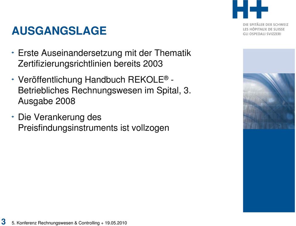 Handbuch REKOLE - Betriebliches Rechnungswesen im Spital, 3.