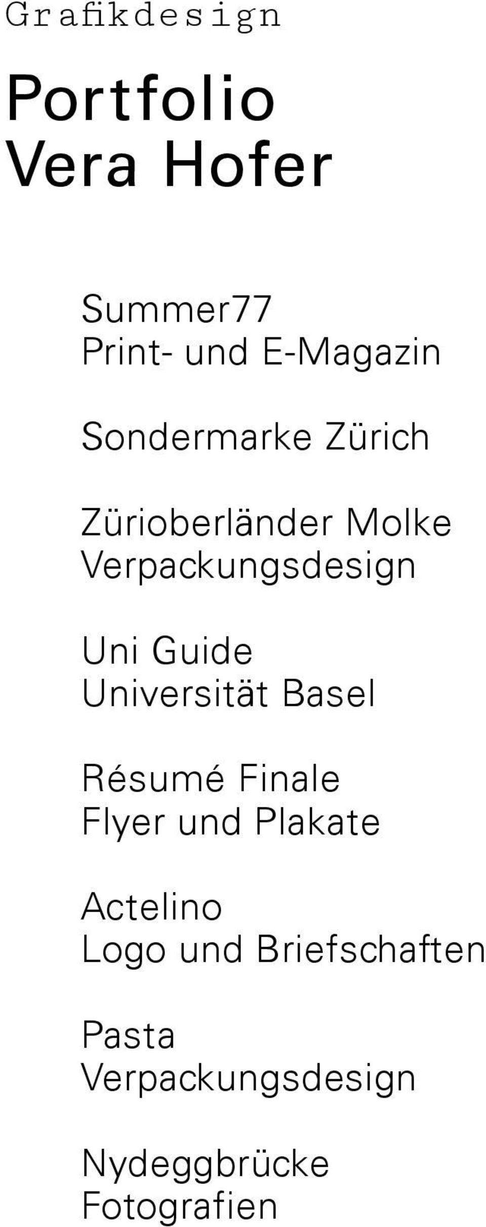 Guide Universität Basel Résumé Finale Flyer und Plakate Actelino