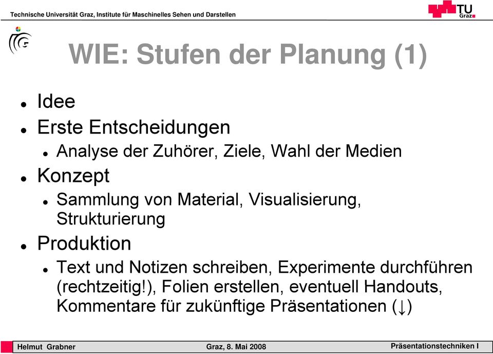 Strukturierung Produktion Text und Notizen schreiben, Experimente durchführen