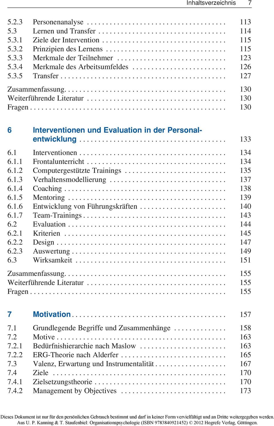 ........................................... 127 Zusammenfassung........................................... 130 Weiterführende Literatur..................................... 130 Fragen.