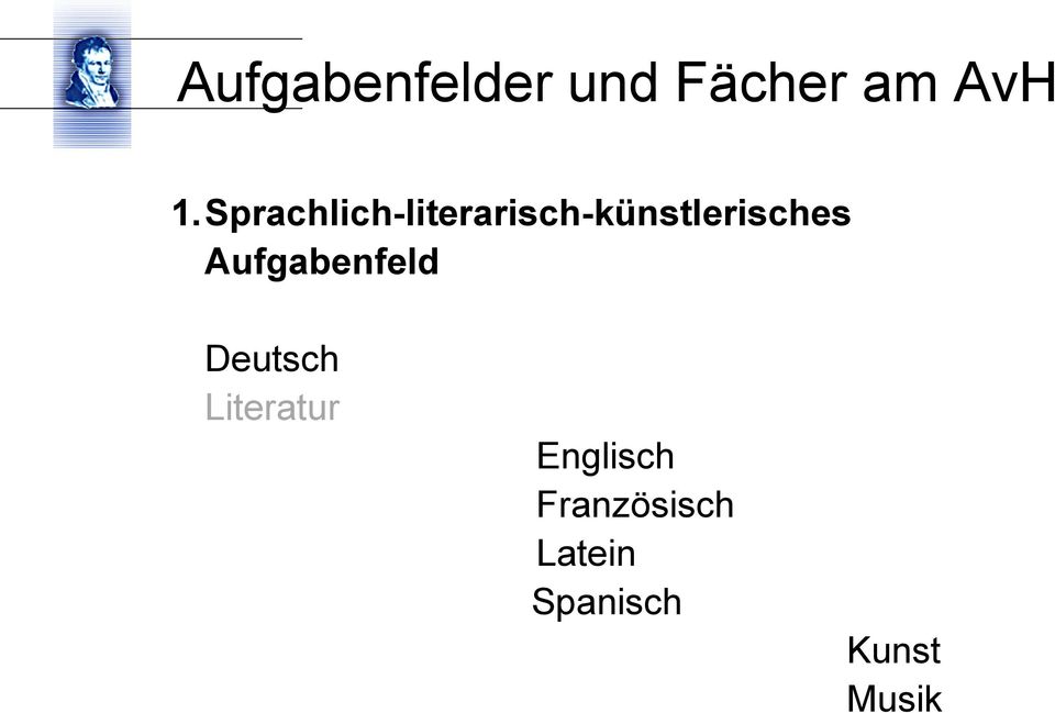 Aufgabenfeld Deutsch Literatur