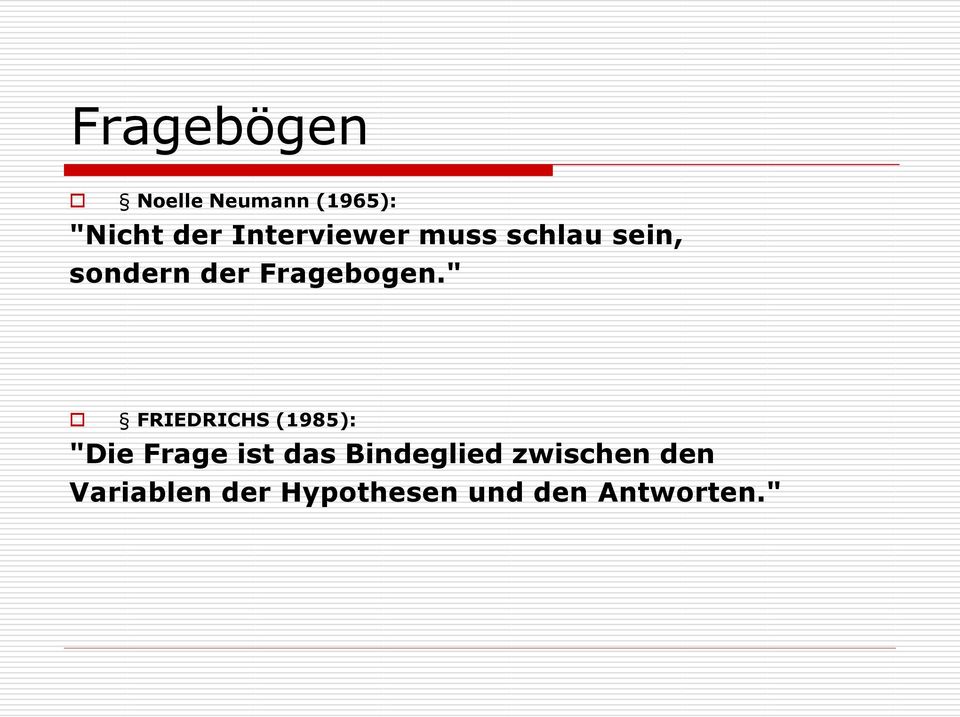 Fragebogen.