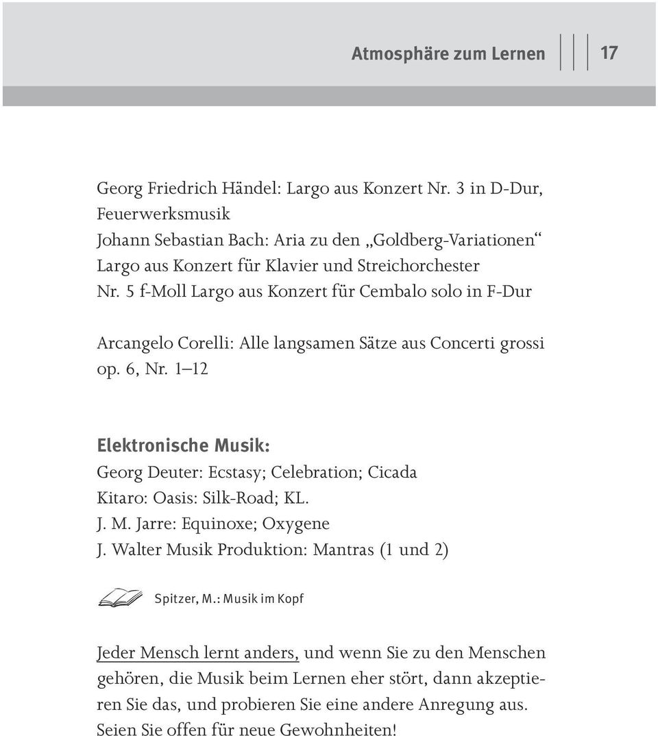 5 f-moll Largo aus Konzert für Cembalo solo in F-Dur Arcangelo Corelli: Alle langsamen Sätze aus Concerti grossi op. 6, Nr.