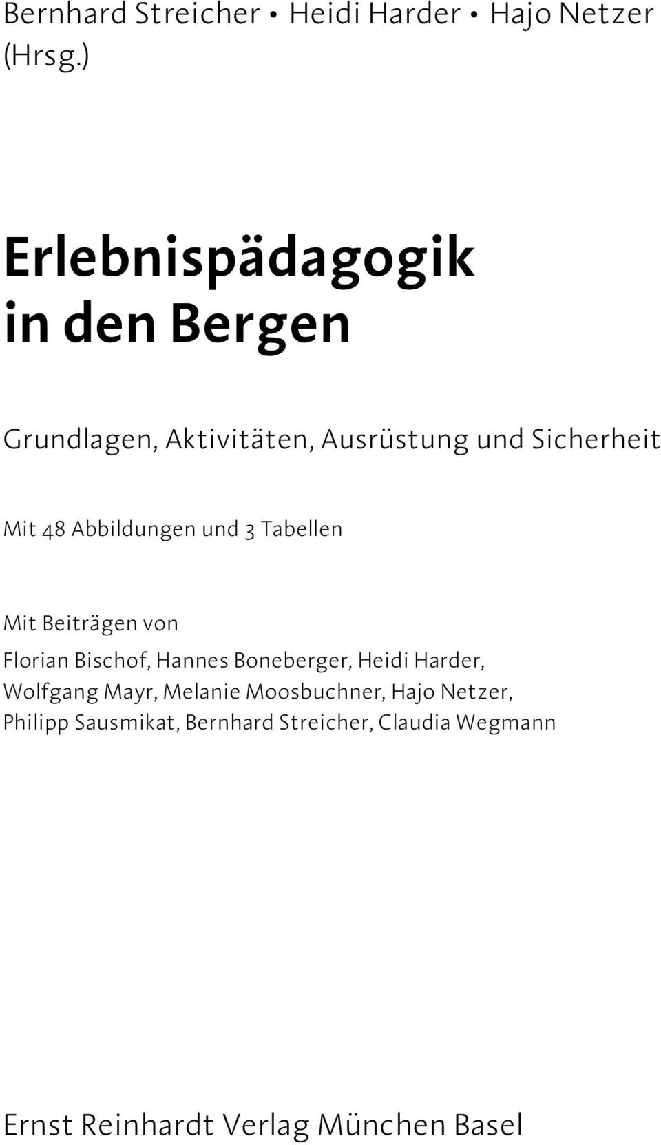 Abbildungen und 3 Tabellen Mit Beiträgen von Florian Bischof, Hannes Boneberger, Heidi Harder,
