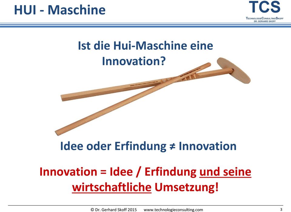 Idee oder Erfindung Innovation