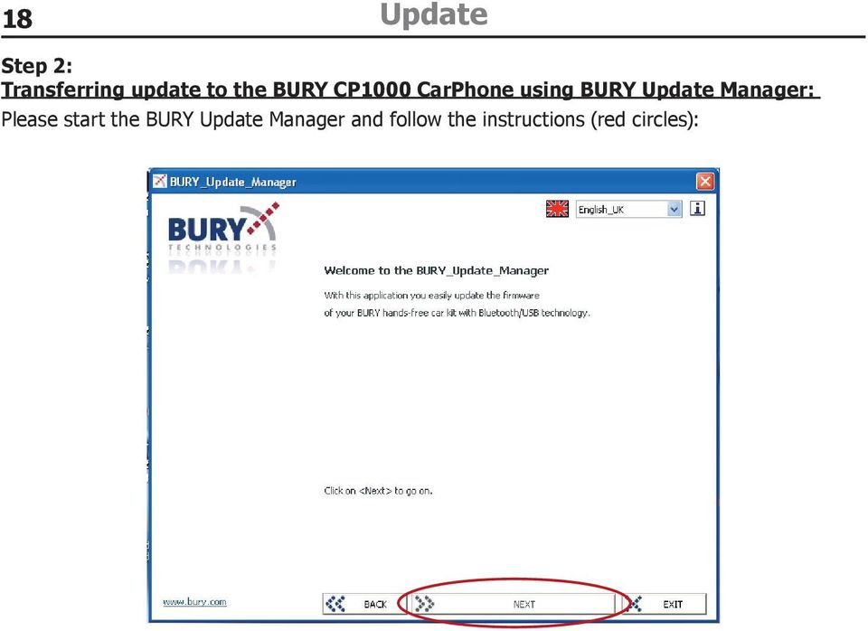 Manager: Please start the BURY Update