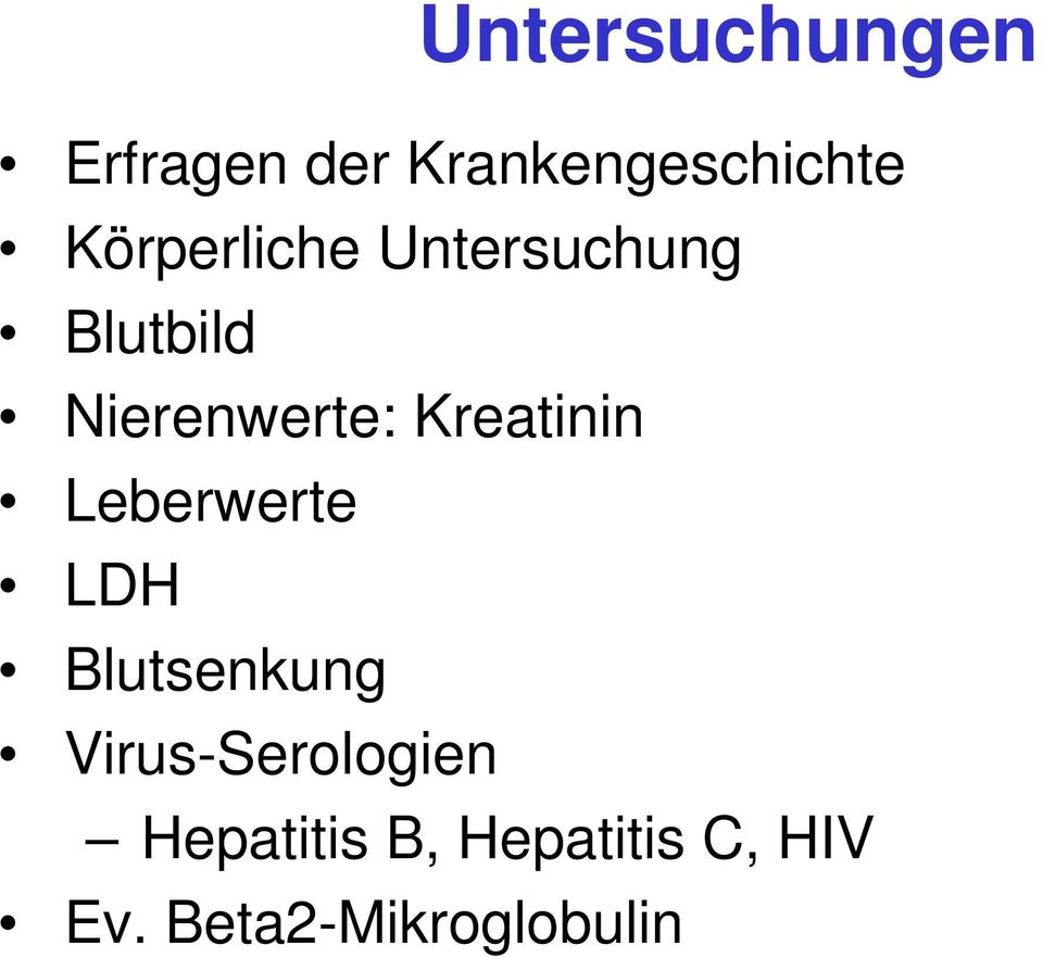 Kreatinin Leberwerte LDH Blutsenkung