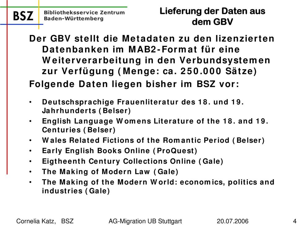 Jahrhunderts (Belser) English Language Womens Literature of the 18. and 19.