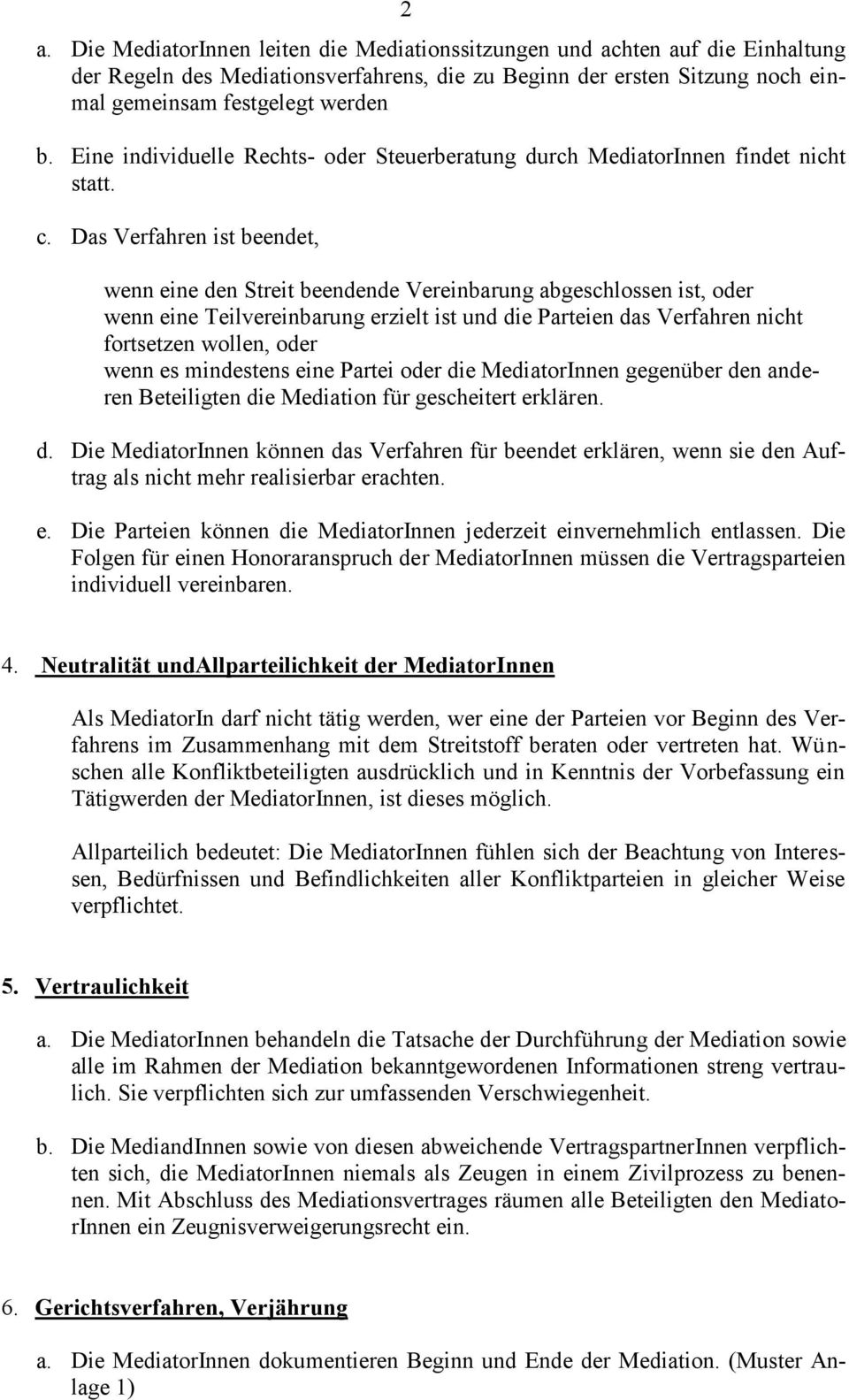 Mediationsordnung Des Bundesverbandes Mediation E V Pdf Free Download