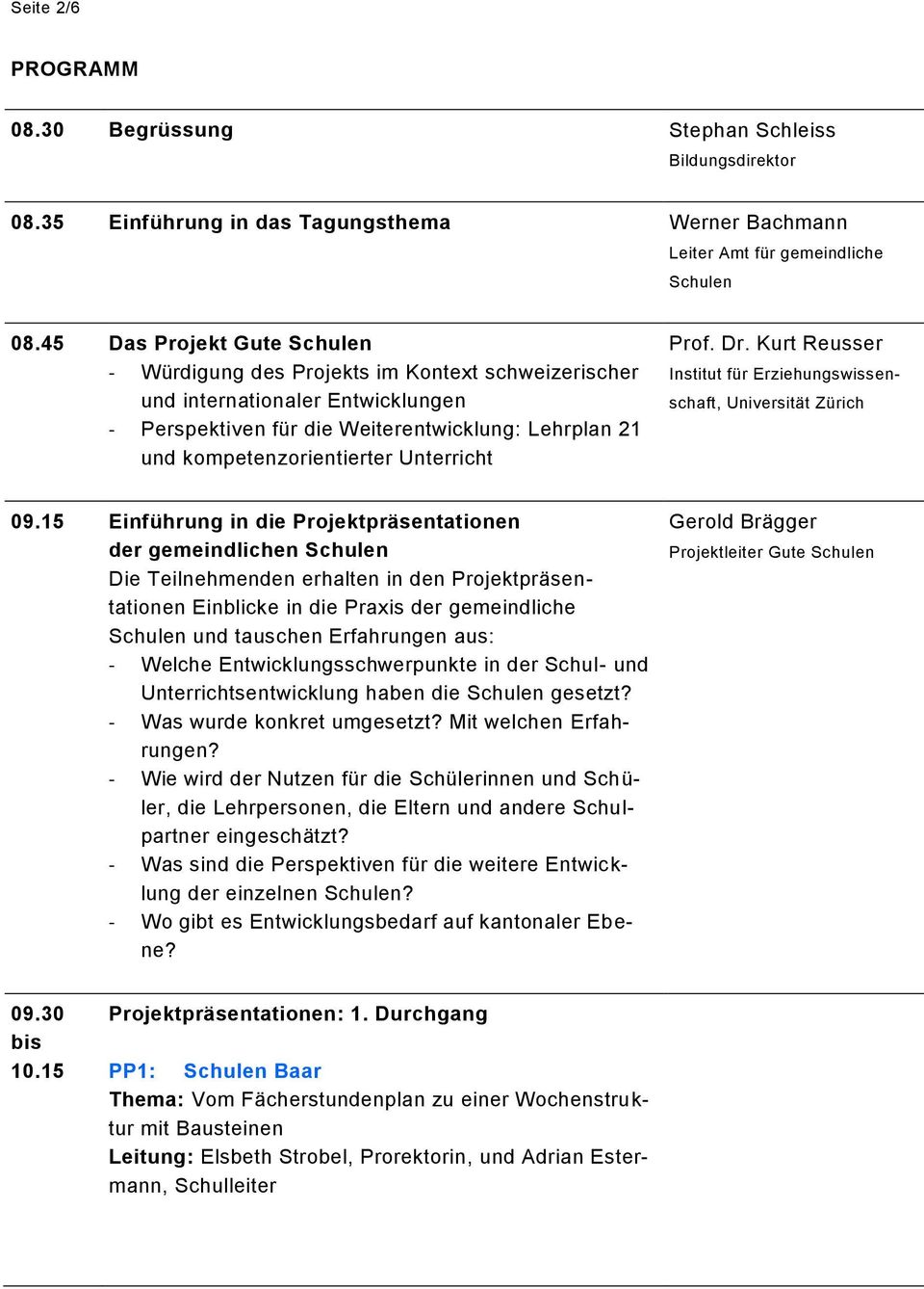 Unterricht Prof. Dr. Kurt Reusser Institut für Erziehungswissenschaft, Universität Zürich 09.
