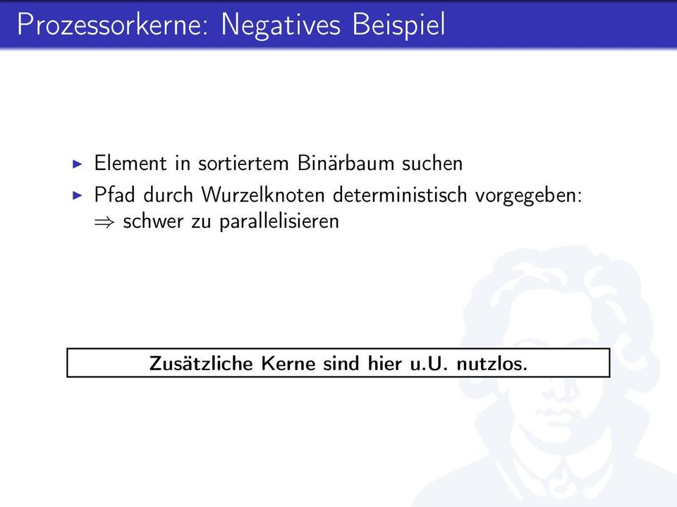 Wurzelknoten deterministisch vorgegeben: schwer