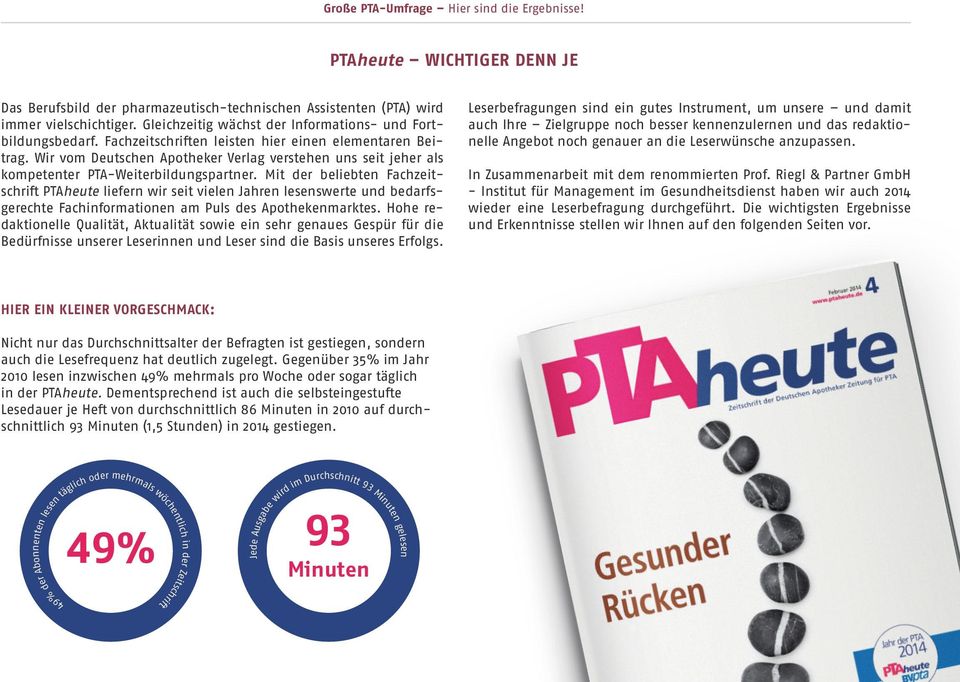 Mit der beliebten Fachzeitschrift PTAheute liefern wir seit vielen Jahren lesenswerte und bedarfsgerechte Fachinformationen am Puls des Apothekenmarktes.
